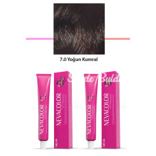 2 li Set Premium 7.0 Yoğun Kumral  Kalıcı Krem Saç Boyası 2 X 50 g Tüp