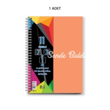 Spiralli PP Kapak 7+3+1 275 Yaprak 11 Ayraçlı Defter