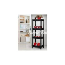 Shelf Unit Raf Ünitesi Siyah Renk 4 Katlı Royaleks81414