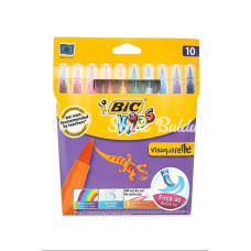 Bic Visa Fırça Uçlu Keçeli Boya Kalemi 10lu