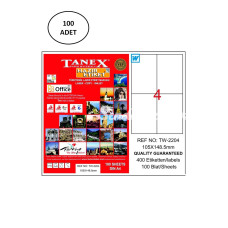 Tanex Tw2204 105X1485 Mm Lazer Etiket 100 Adet
