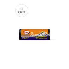 Endüstriyel Battal Boy Çöp Torbası 72 x 95 cm 10 Lu Rulo x 20 Paket = 200 Adet (Siyah)
