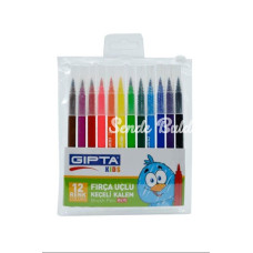 Gıpta K4151 12 li Fırça Uçlu Keçeli Kalem