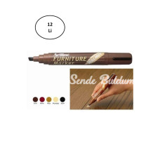 Artline Furniture Ahşap Marker Ek 95 Walnut Ceviz 12li