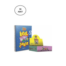 Gıpta Kral Şakir Spiralli A6 Karton Kapaklı Defter Stand