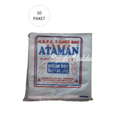 Kalın Şeffaf Atlet Poşet Küçük Boy 25x33 Cm 1 Kg (10 PaketTakriben 1700 Adet)