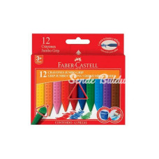 Faber Castell Grip Jumbo Wax Crayon Pastel Boya 12 R