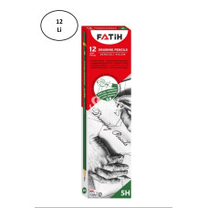 Fatih Dereceli Kurşun Kalem 5H 12 Li