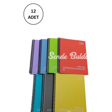 FRESCO Spiralli Plastik Kapak Defter A4 80 Yaprak Çizgili GP.348990002011