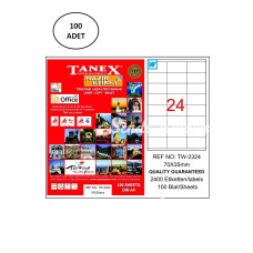 Tanex Tw2324 Lazer Etiket 70X35 Mm 100 Lü