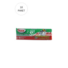 J250 Jumbo Boy Çöp Torbası 80 x 110 cm 10 Lu Rulo x 10 Paket = 100 Adet (Siyah)