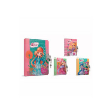 Gıpta Winx Hatıra Defteri İplik Dikişli Kilitli 14X20 96 Yaprak