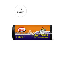 Endüstriyel Battal Boy Çöp Torbası 72 x 95 cm 10 Lu Rulo x 10 Paket = 100 Adet (Siyah)
