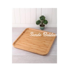 Bambu Kare Sunum Tabağı 30cm RoyaleksKR3030