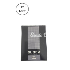 Bayındır Bloknot Spiralli A4 40 Yaprak Kareli Bns0010 12 Adet