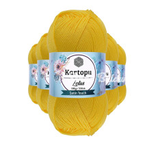 5 Adet Lotus Bikini Büstiyer Bluz Örgü İpi  K323 Civciv Sarı