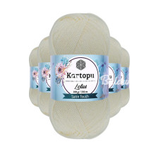 5 Adet Lotus Bikini Büstiyer Bluz Örgü İpi  K019 Ekru