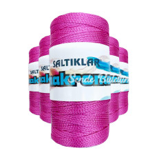 5 Adet Polyester Makrome İpi 1538 Fuşya 100 gr