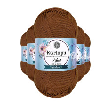 5 Adet Lotus Bikini Büstiyer Bluz Örgü İpi  K840 Koyu Hardal