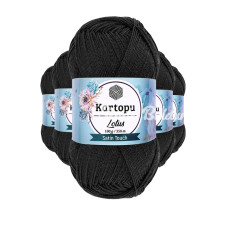 5 Adet Lotus Bikini Büstiyer Bluz Örgü İpi  K940 Siyah