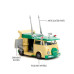 Nessiworld 253282000 Jada Turtles Party Wagon 1:32