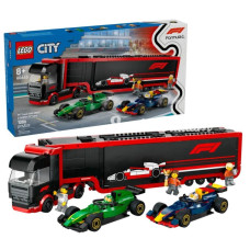 Nessiworld 60445 Lego City F1 Tırı ve RB20 ve AMR24 1086 parça +8 yaş