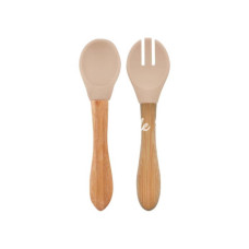 Mama Kaşığı ve Çatal Seti Bubble Beige