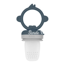 Silikon Püre Meyve Sebze Emziği Deep Blue / Powder Grey