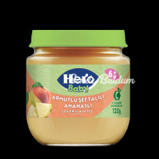 Hero Baby Armutlu Şeftalili Ananaslı Kavonoz Mama 120 Gr