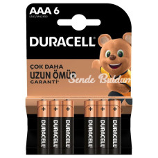 Duracell 6Lı AAA İnce Kalem Pil