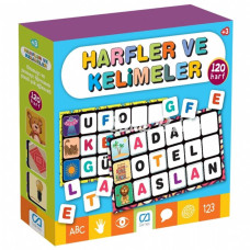 Games Harfler ve Kelimeler Eğitici Kartlar 120 Harf 5129