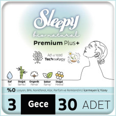 Nessiworld Sleepy Bio Natural Premium Plus Mega Gece Ped 30 Adet