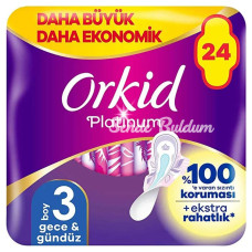 Orkid Ultra Platinum Gece Ped 24Lü