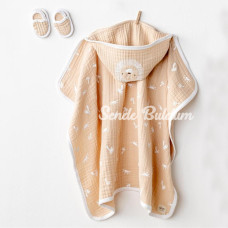 Nessiworld AC24508 Müslin Smil All Day 80x80 Havlu Set Beige Nessiworld AC24508 Müslin Smil All Day 80x80 Havlu Set Beige
