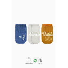 Bistyle Basic Kaymaz Penye Soket Çorap 3Lü BS10107 İndigo Ekru Hardal Bistyle Basic Kaymaz Penye Soket Çorap 3Lü BS10107 İndigo Ekru Hardal