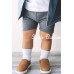 Bistyle Basic Kaymaz Penye Soket Çorap 3Lü BS10107 İndigo Ekru Hardal