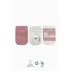 Bistyle Puanlı Kaymaz Penye Soket Çorap 3Lü BS10108 Pudra Bistyle Puanlı Kaymaz Penye Soket Çorap 3Lü BS10108 Pudra