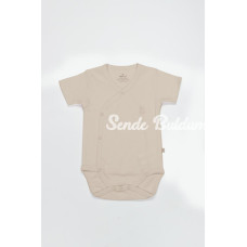 Bistyle Organik Natural Basic Style Kruvaze Yarım Kol Body BS17101 Bej