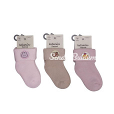 Katamino Nesrin Aksesuarlı Kız Bebek Havlu Soket Çorap K45902 Asorti Katamino Nesrin Aksesuarlı Kız Bebek Havlu Soket Çorap K45902 Asorti