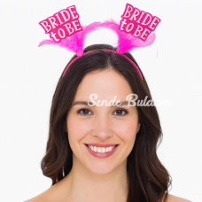 Pembe Renkli Bride to Be Parti Tacı – Bekarlığa Veda Gecesi İçin