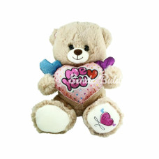 PJH2322 Peluş Kalpli Ayı 30 cm