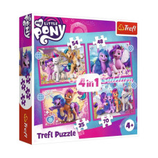 PUZZLE34375 My Little Pony Movie 2021 4IN1 Puzzle