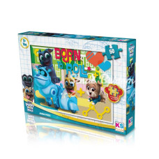 PDP709 Puppy Dog Pals 50 Parça Çocuk Puzzle KS Puzzle