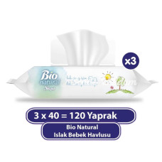 Nessiworld Sleepy Bio Natural Islak Havlu Mendil 3x40 120 Yaprak Nessiworld Sleepy Bio Natural Islak Havlu Mendil 3x40 120 Yaprak