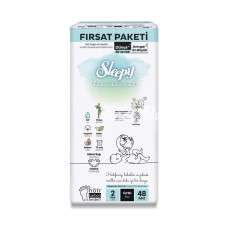 Nessiworld Sleepy Bio Natural Bebek Bezi Fırsat Paketi 2 Beden 48 Adet Nessiworld Sleepy Bio Natural Bebek Bezi Fırsat Paketi 2 Beden 48 Adet