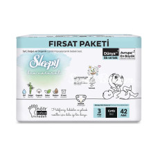 Nessiworld Sleepy Bio Natural Bebek Bezi Fırsat Paketi 3 Beden 42 Adet Nessiworld Sleepy Bio Natural Bebek Bezi Fırsat Paketi 3 Beden 42 Adet