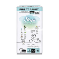 Nessiworld Sleepy Bio Natural Bebek Bezi Fırsat Paketi 1 Beden 50 Adet Nessiworld Sleepy Bio Natural Bebek Bezi Fırsat Paketi 1 Beden 50 Adet