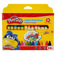 NessiWorld PlayDoh Silinebilir Jumbo Crayon Mum Boya 12 Renk