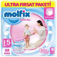 Nessiworld Molfix Külot Bez Ultra Fırsat Paketi 5 Beden 1217 Kg 68 Adet Nessiworld Molfix Külot Bez Ultra Fırsat Paketi 5 Beden 1217 Kg 68 Adet
