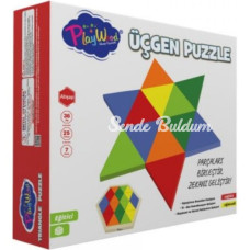 Nessiworld PlayWood Ahşap Üçgen Puzzle 24 Parça 395